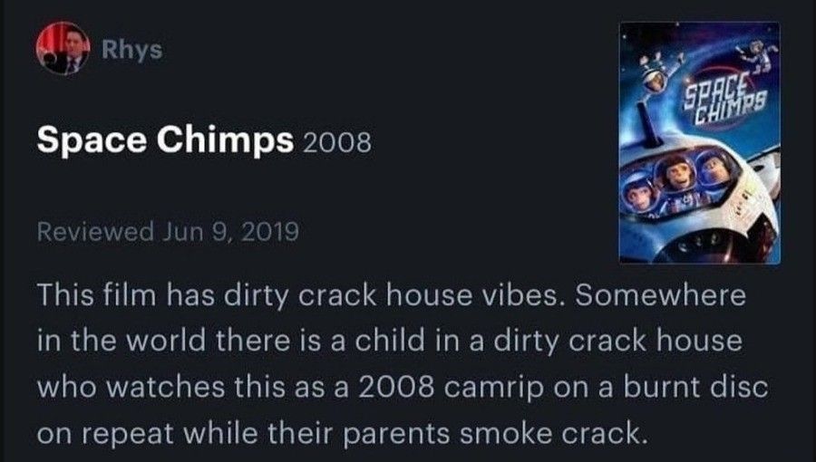 Fun fact: I have this on DVD...