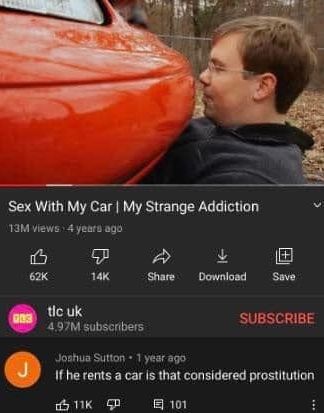 Gets whole new dimension when he tells he's going for a car ride