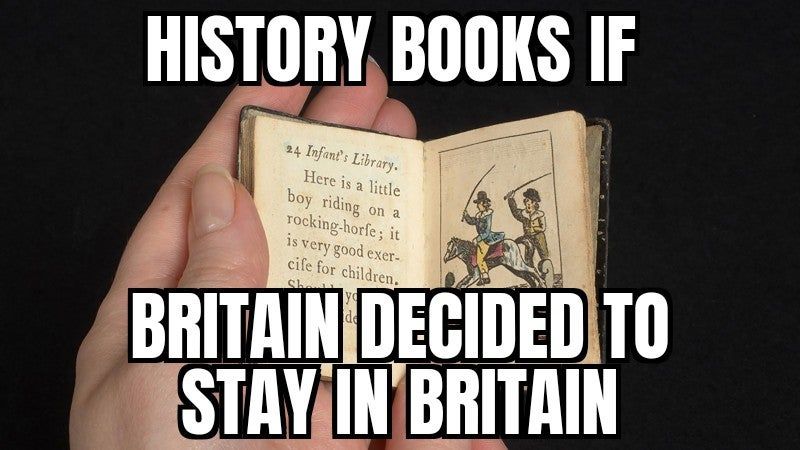 But then they wouldn't have their tea