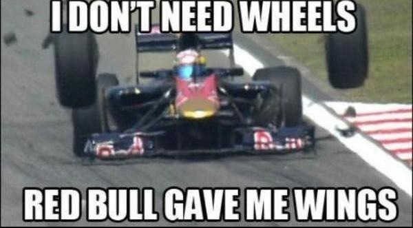 Red Bull gives me wings....