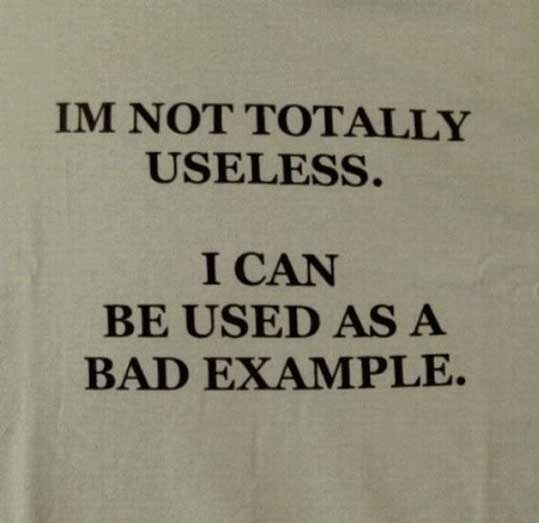 Not totally useless