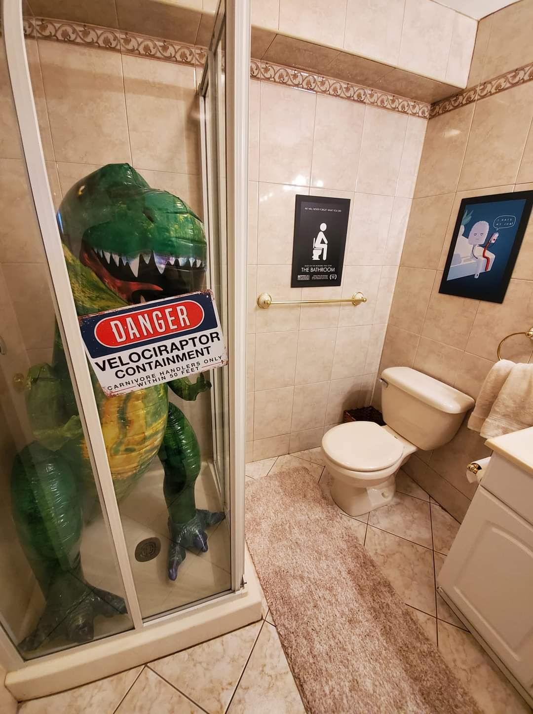 My buddy's wife let him decorate the basement bathroom... no regerts.