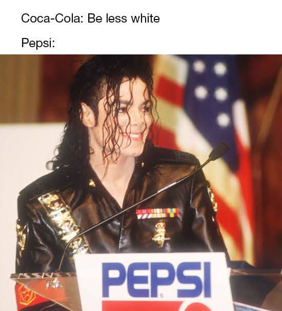 it doesn't matter if it's coke or pepsi