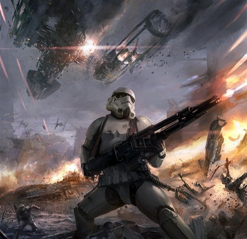 Make way you rebel scum,i'll win this war all by myself...!