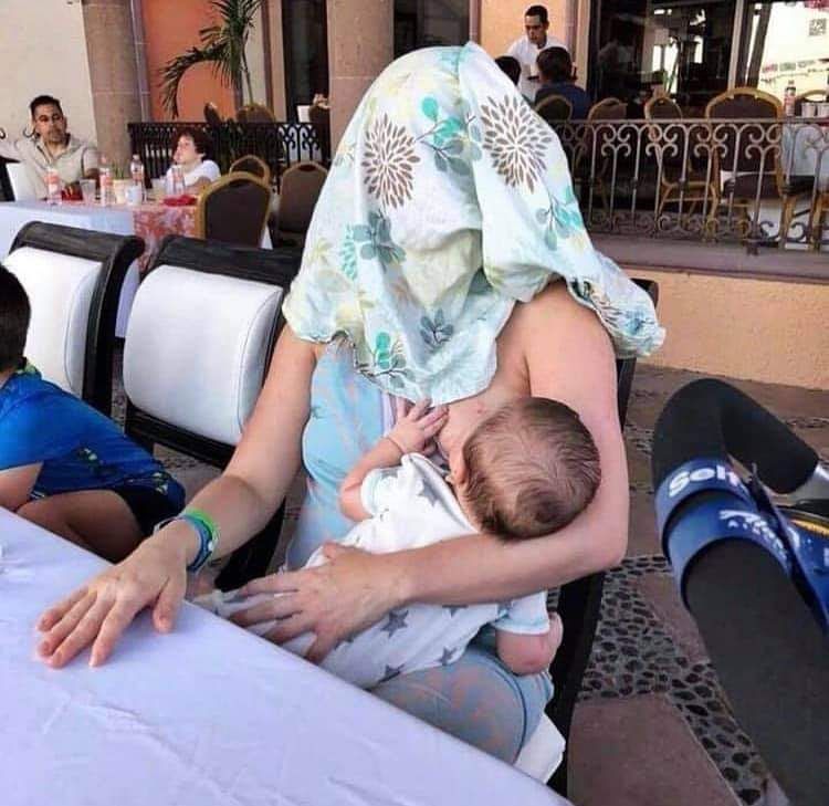 This women was asked to cover up while breastfeeding her baby. This was her response.