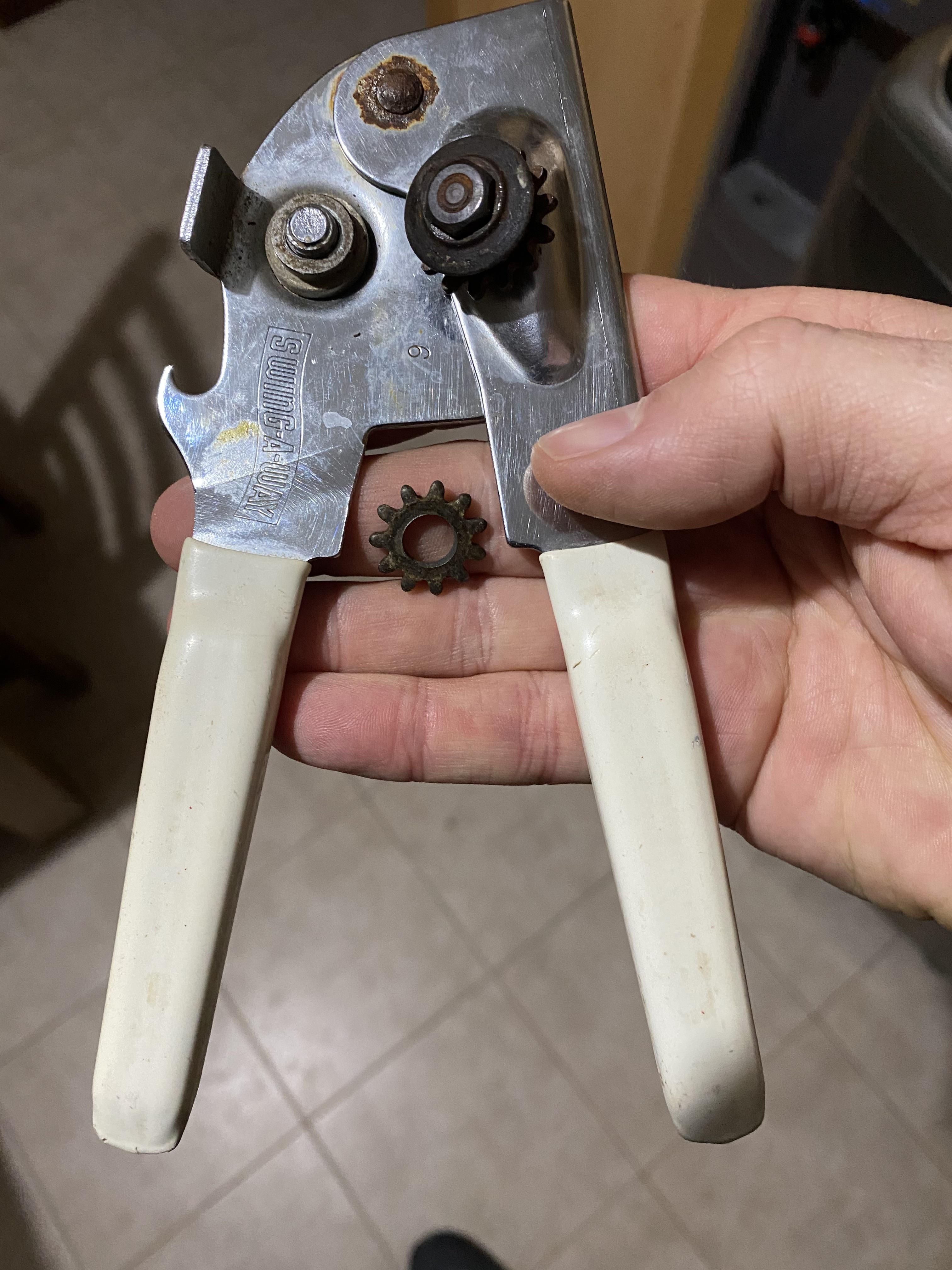 So if this is broken would it now be a... can’t opener?