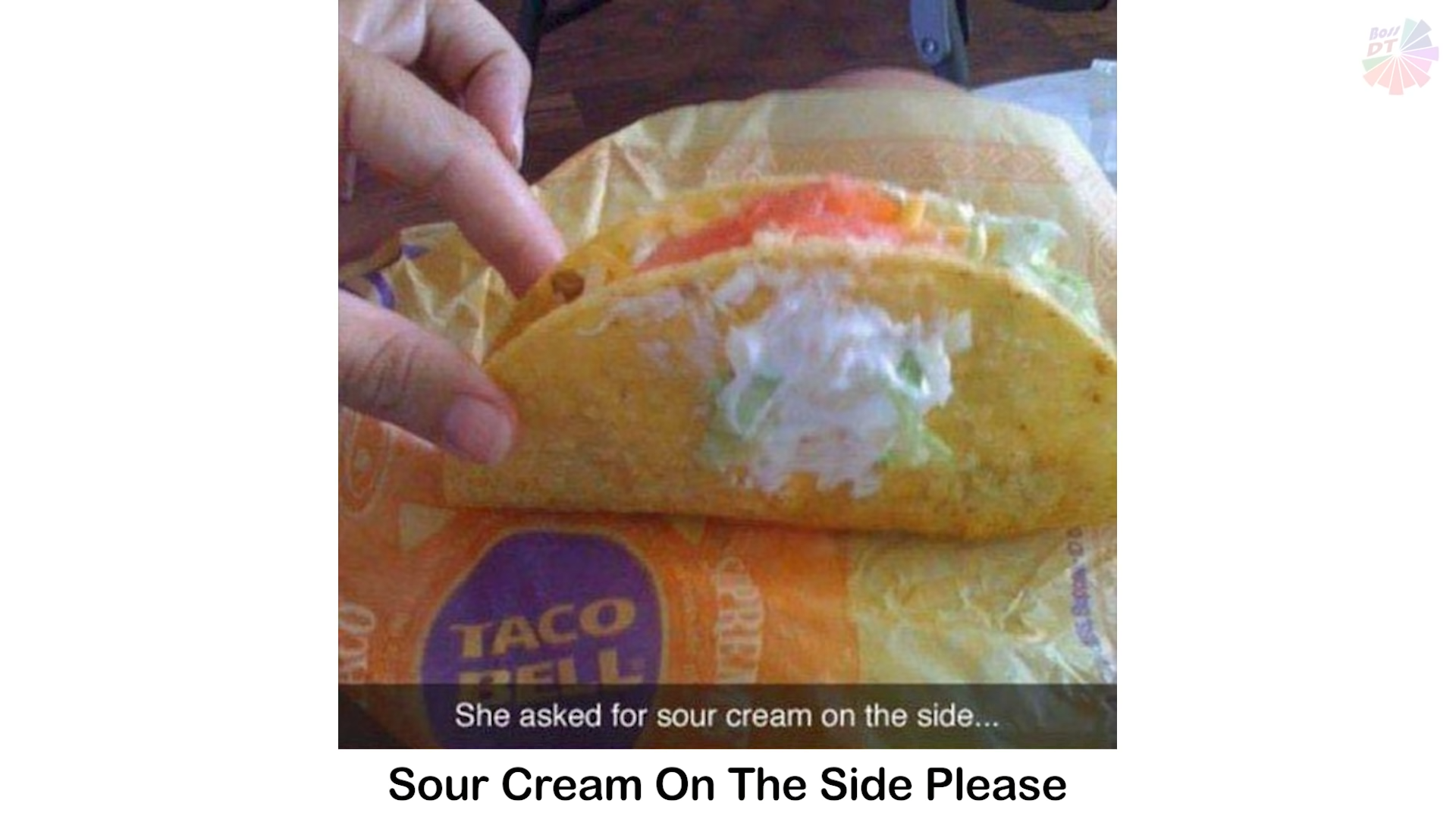 sour cream on the side