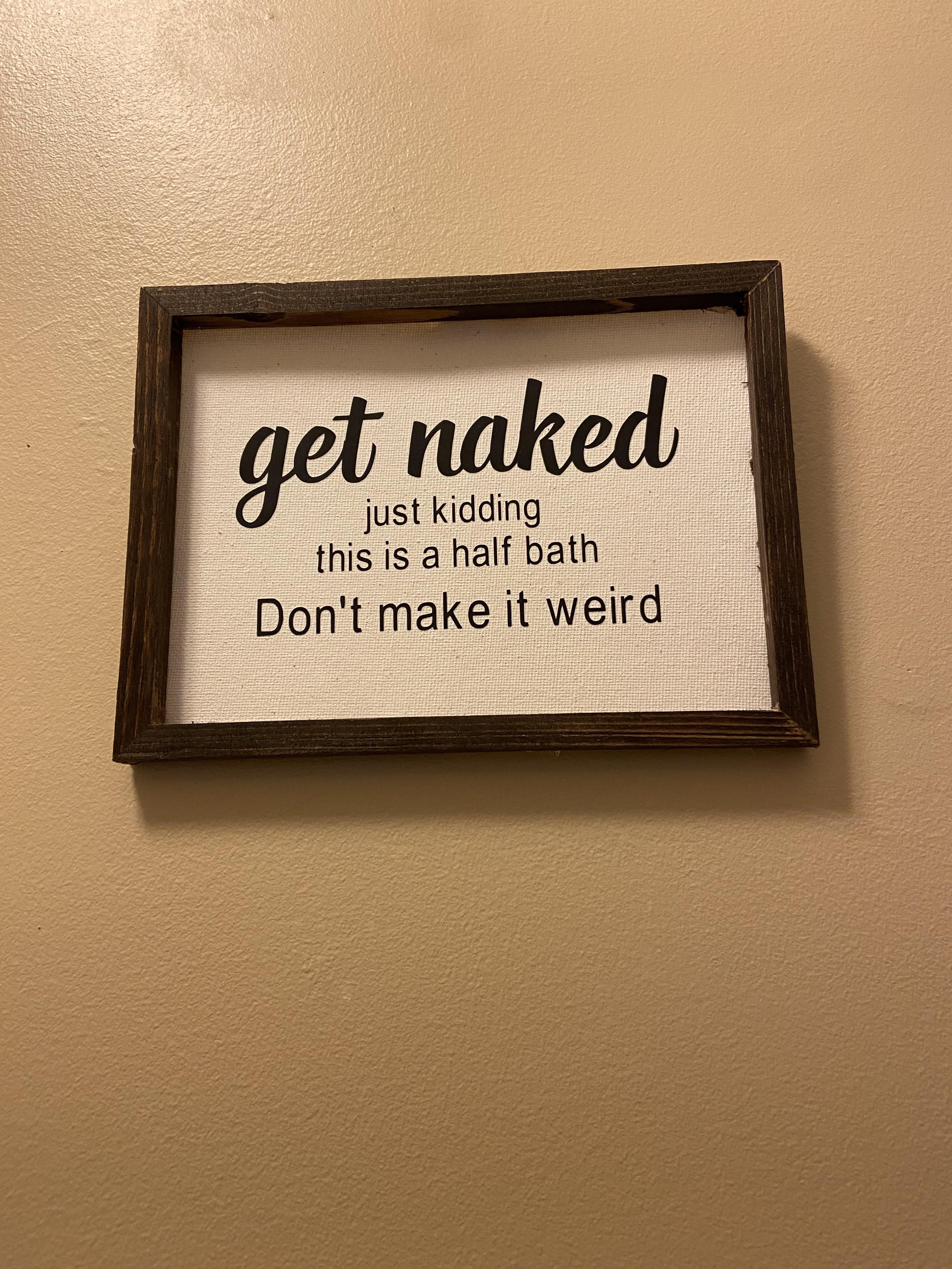 Wife decided to decorate the half bath.