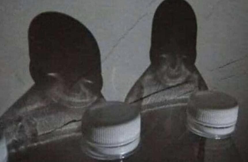 Water bottles on the nightstand = nightmares