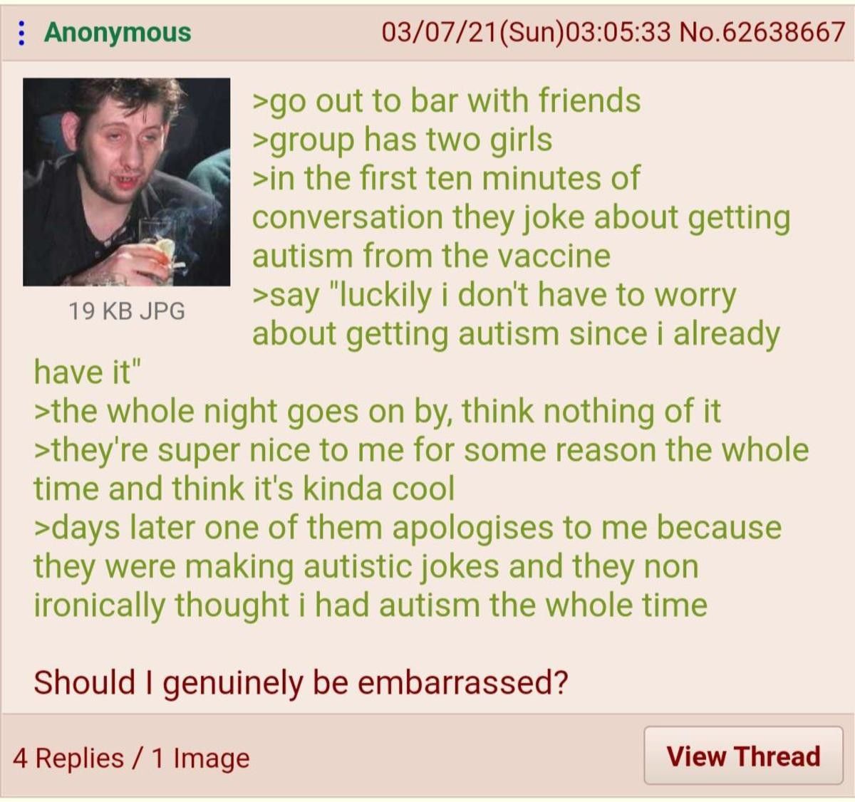 anon has autism