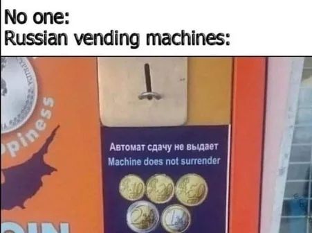 Russian machine no surrender