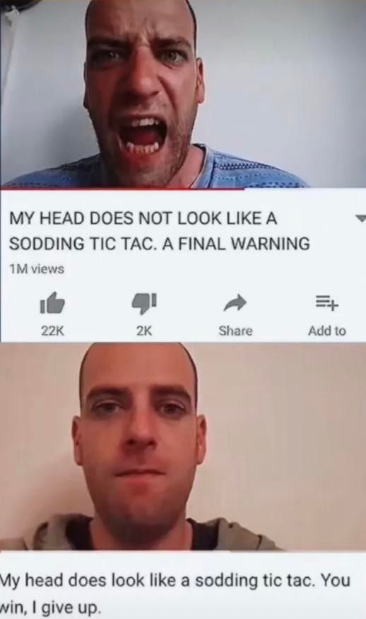 I post bad memes you win... But I'm never going to stop