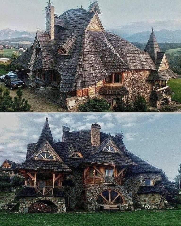 Witch house wooden cottage, Tatra mountains, Poland