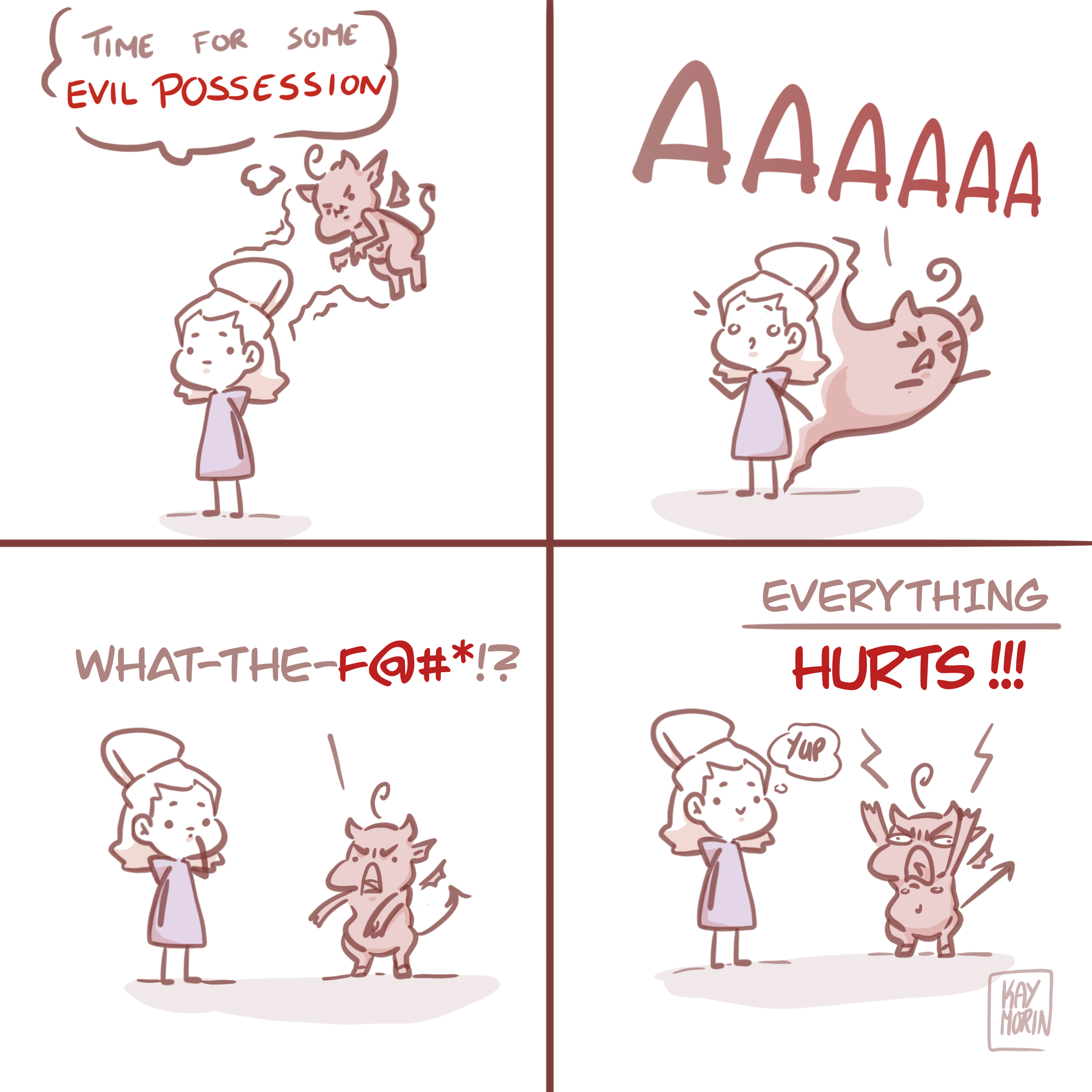A little comic I drew about the endless, fun ol' pain