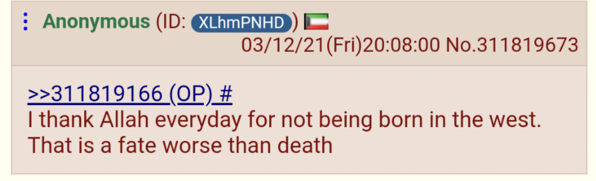 I am beginning to think he may be right