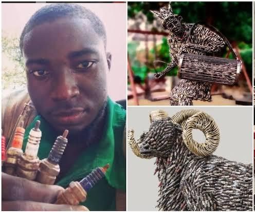 Man creates beautiful Artworks using abandoned plugs...