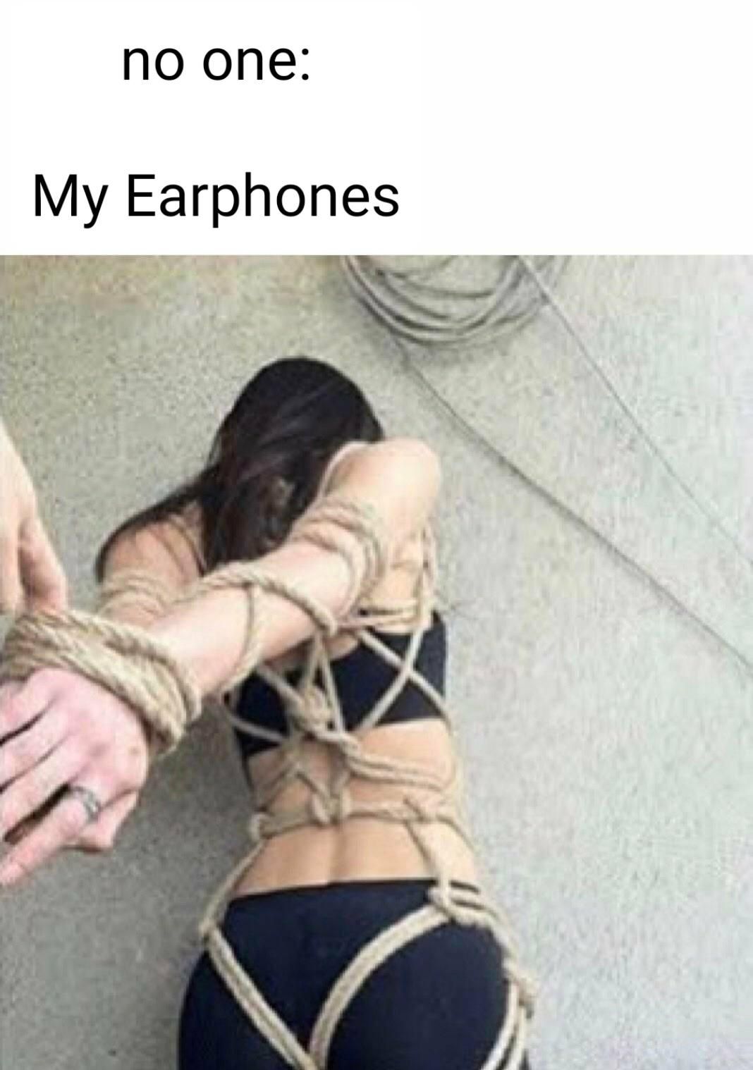 Never put earphones in your pockets