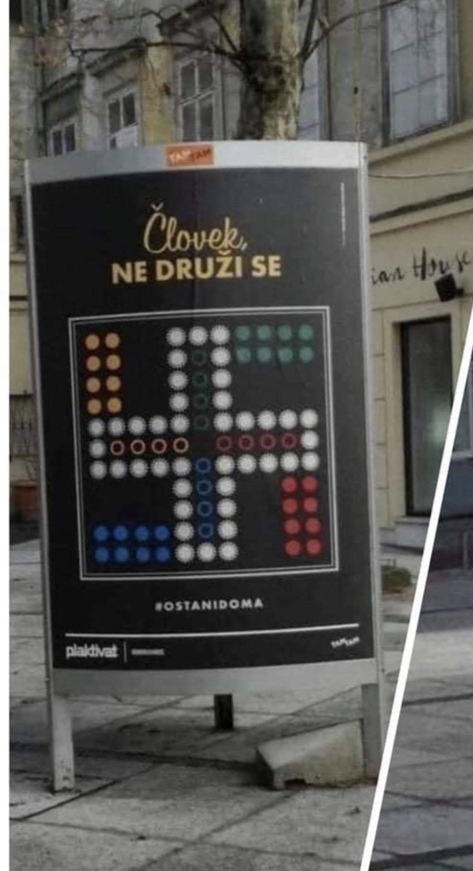 These adds Slovenian government posted today to promote social distancing