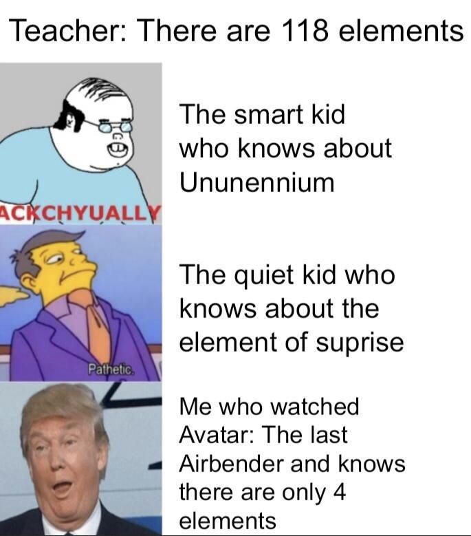 Ununennium is my favorite element