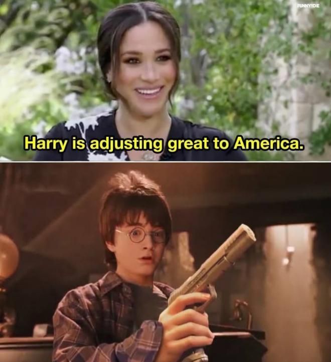 "Yer n American, Harry"