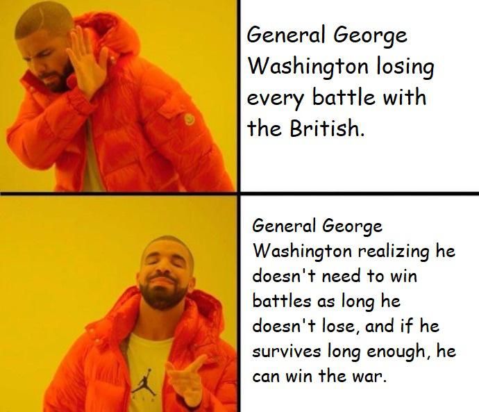 Gen. George Washington understanding what many of history's greatest generals could not.