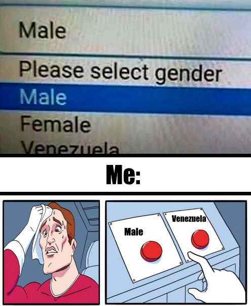 Am I a male or a Venezuela?