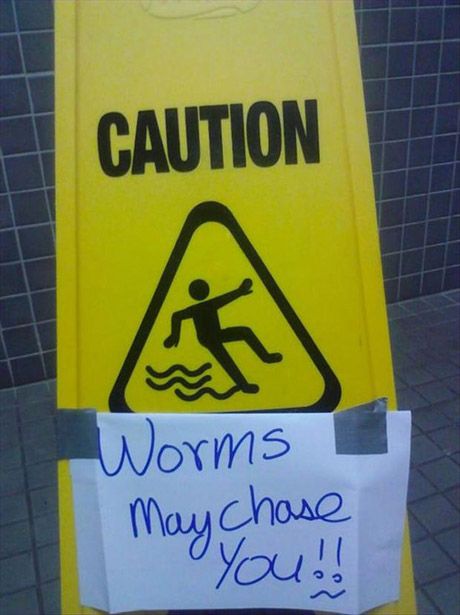 Oh no not the worms