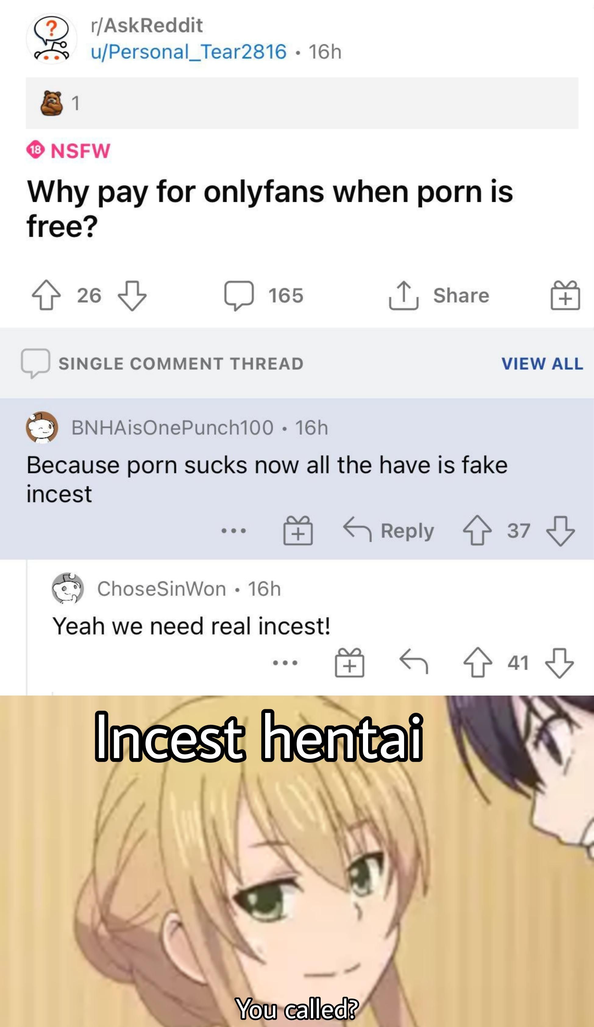 Come on, normies. Not all hentai is furry porn
