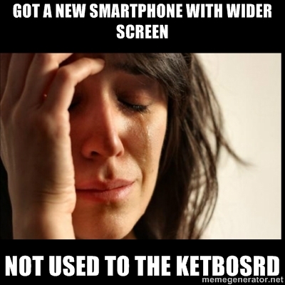 I am still not used to it