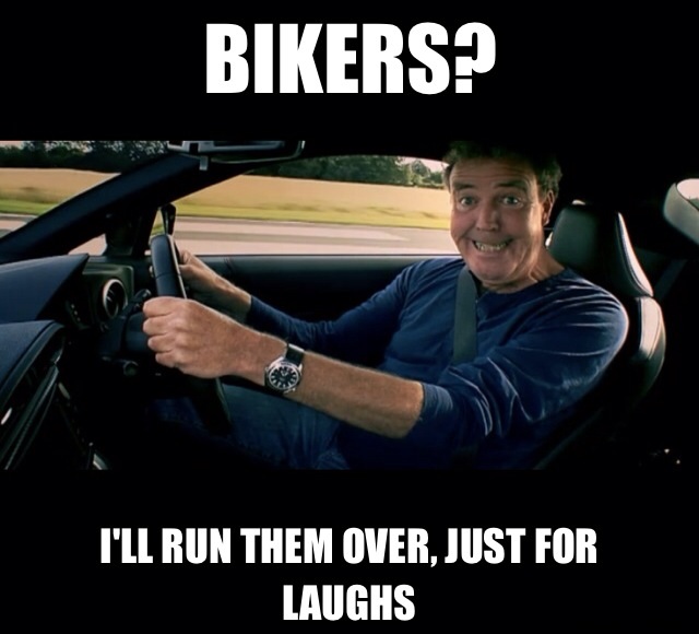 Clarckson about bikers