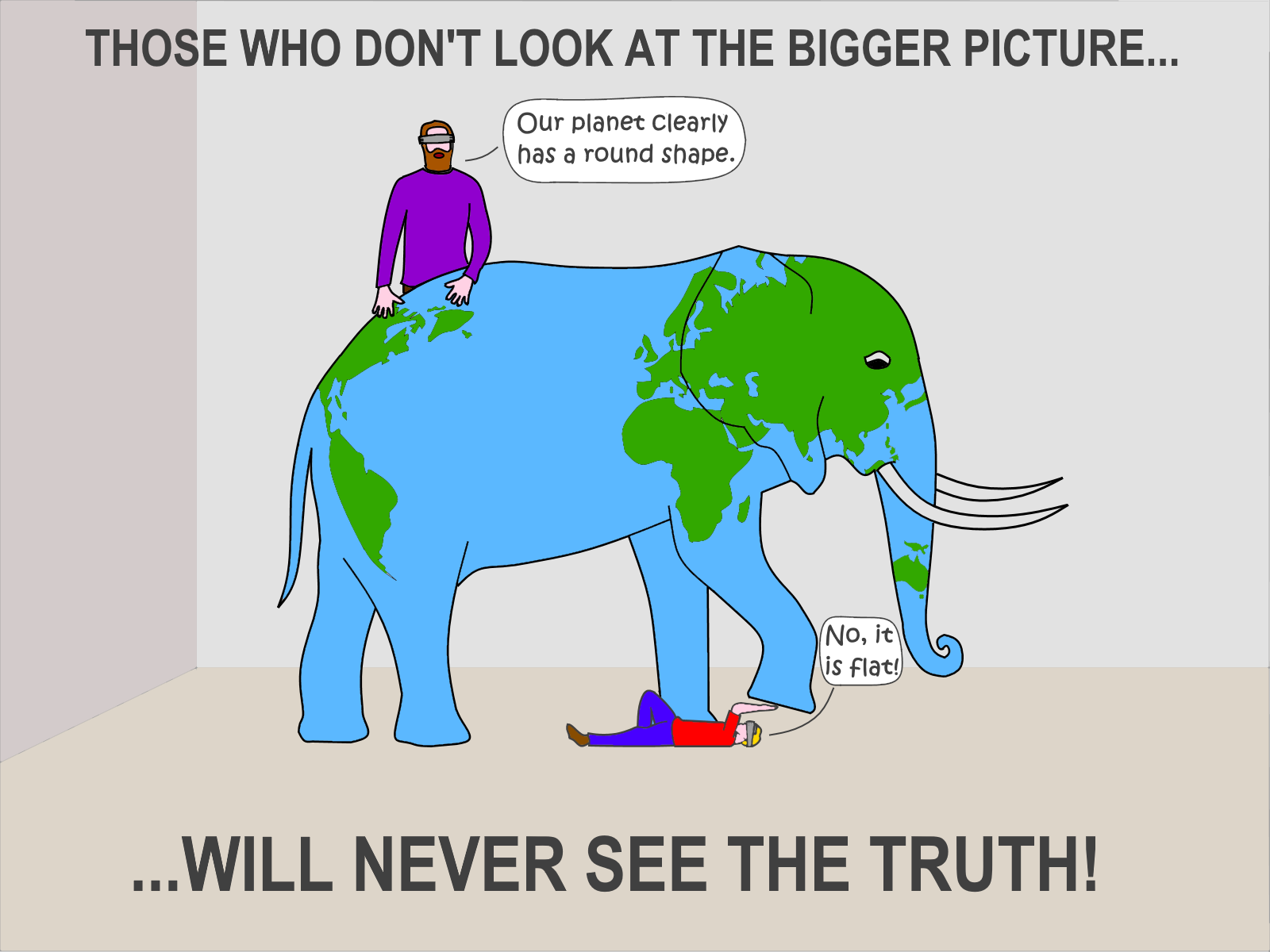 Open your eyes, sheeple! [OC]
