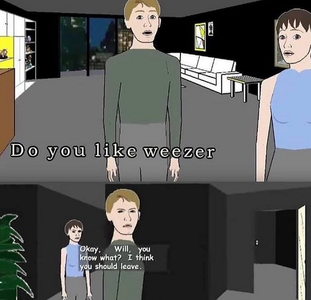 How it feels to be a weezer fan in society.