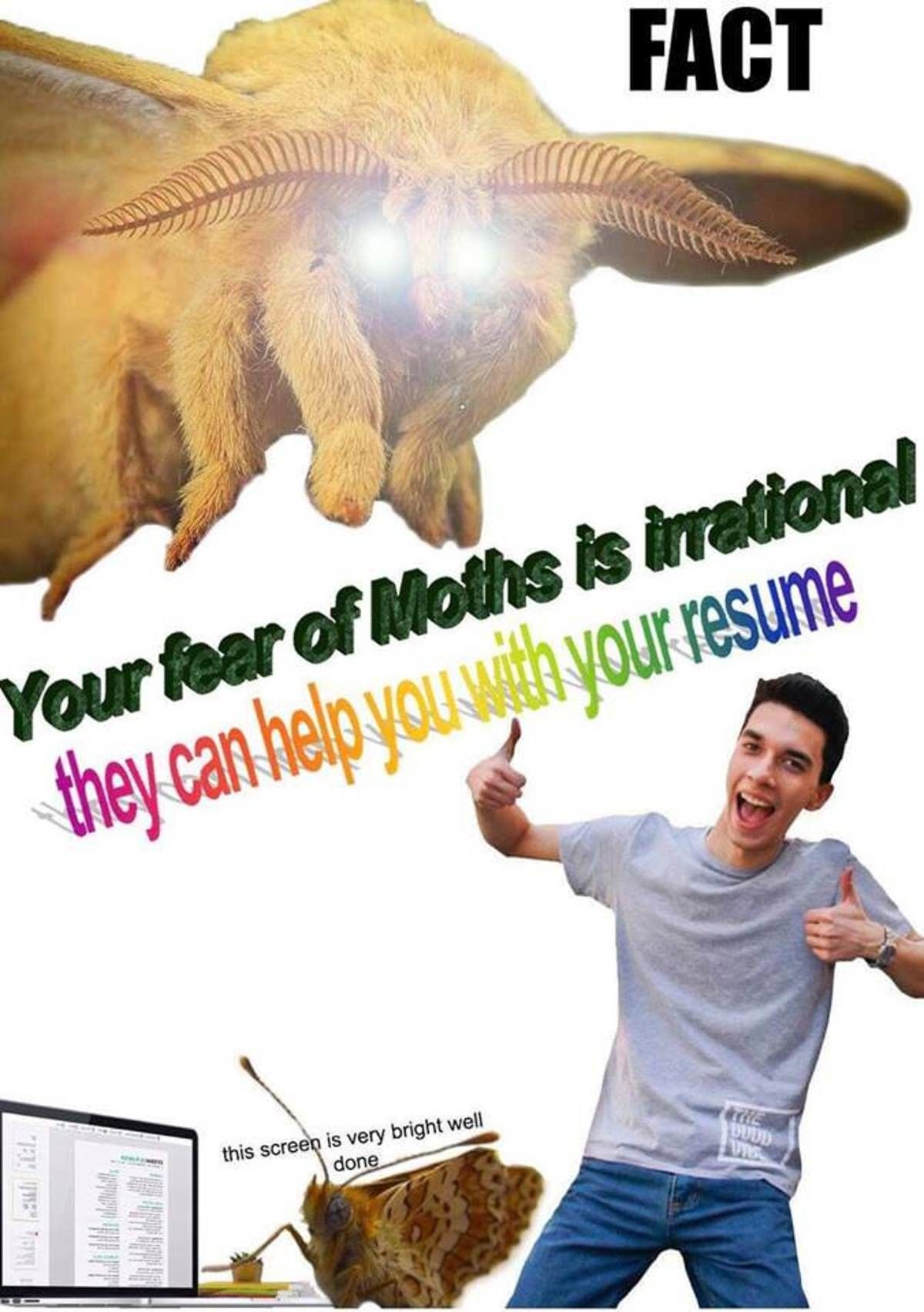 The only moth pussy here is you
