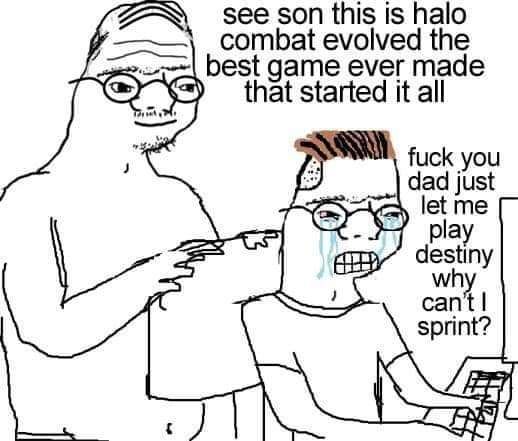 Remember, sprint in Halo is bad.