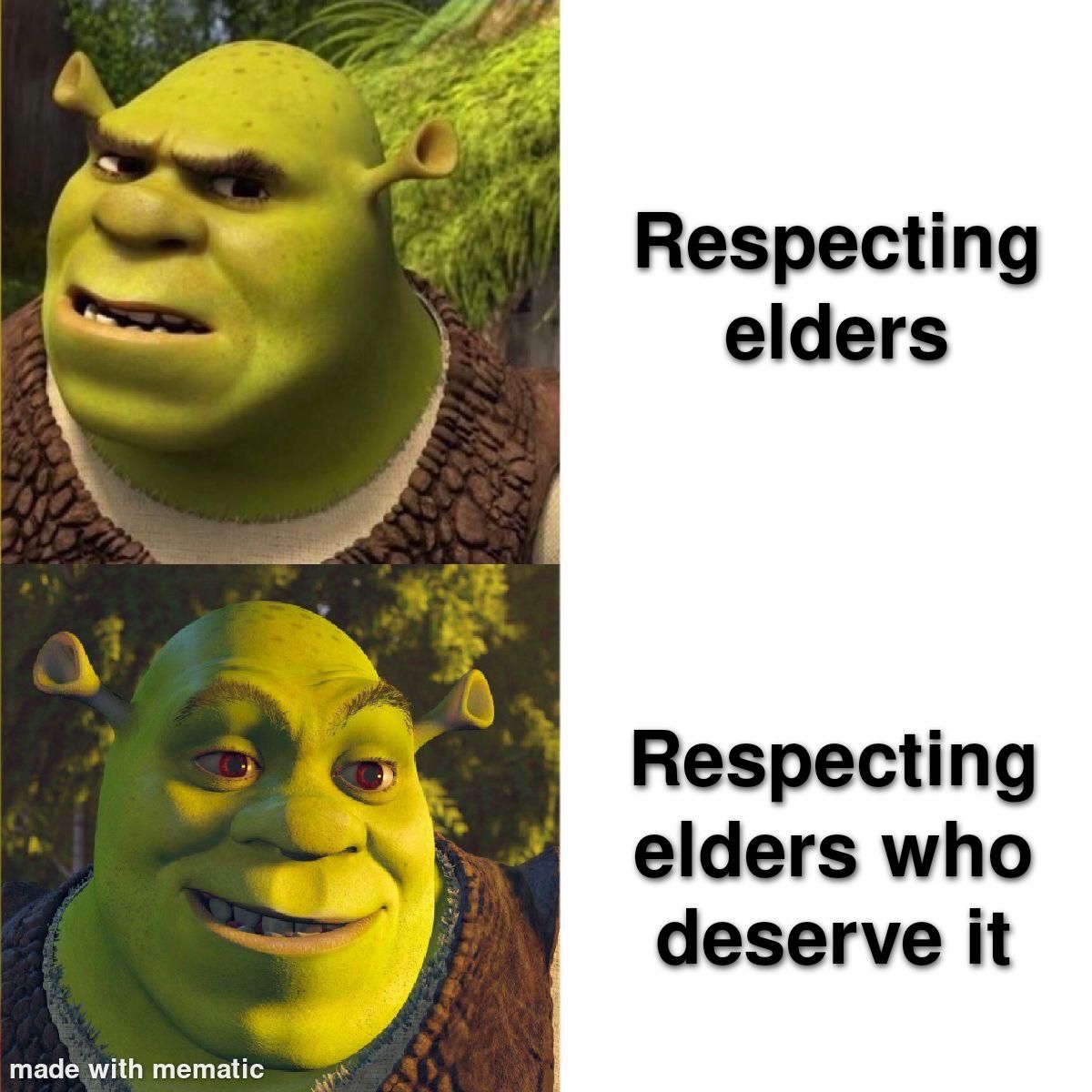 Not all elders are worth my respect