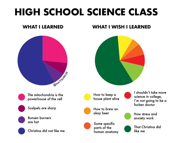 high school science class
