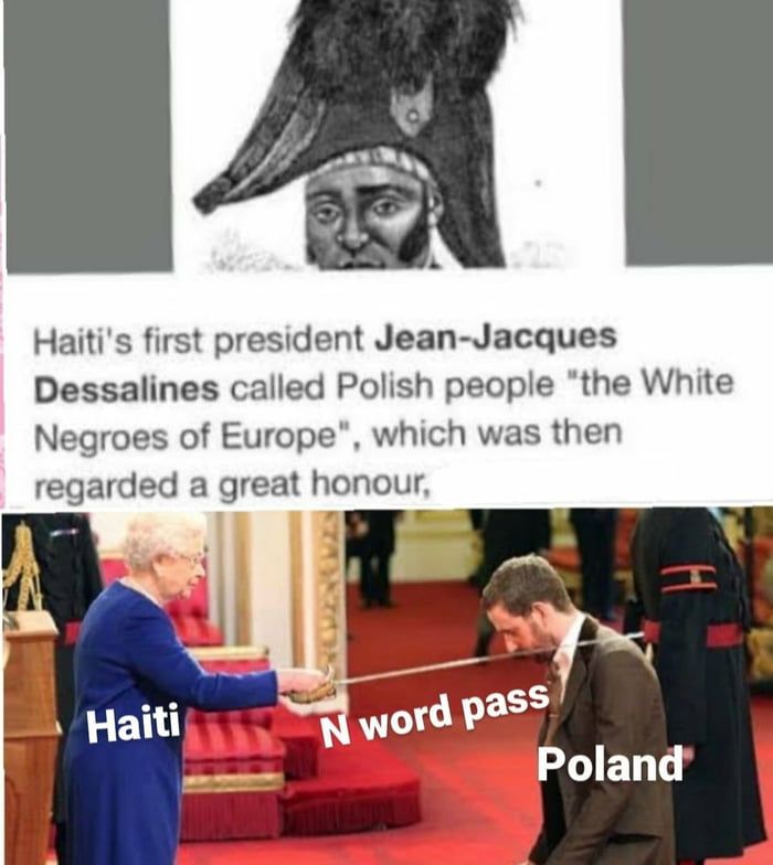 Honored white negros of the Europe