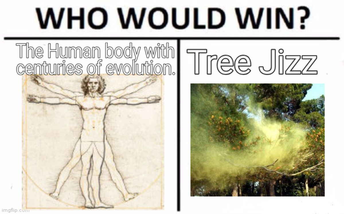 Maybe it'd pack more punch of pollen was white and sticky