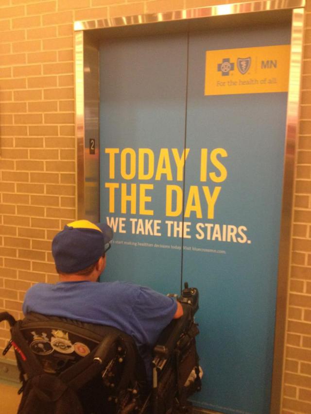 Today is the Day we Take the Stairs