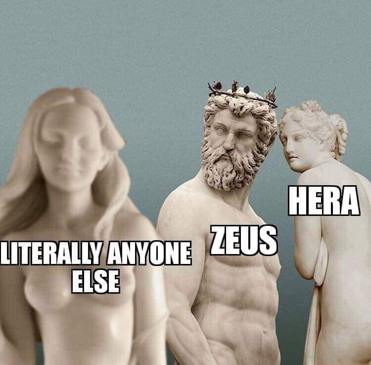 Half of Zeus history