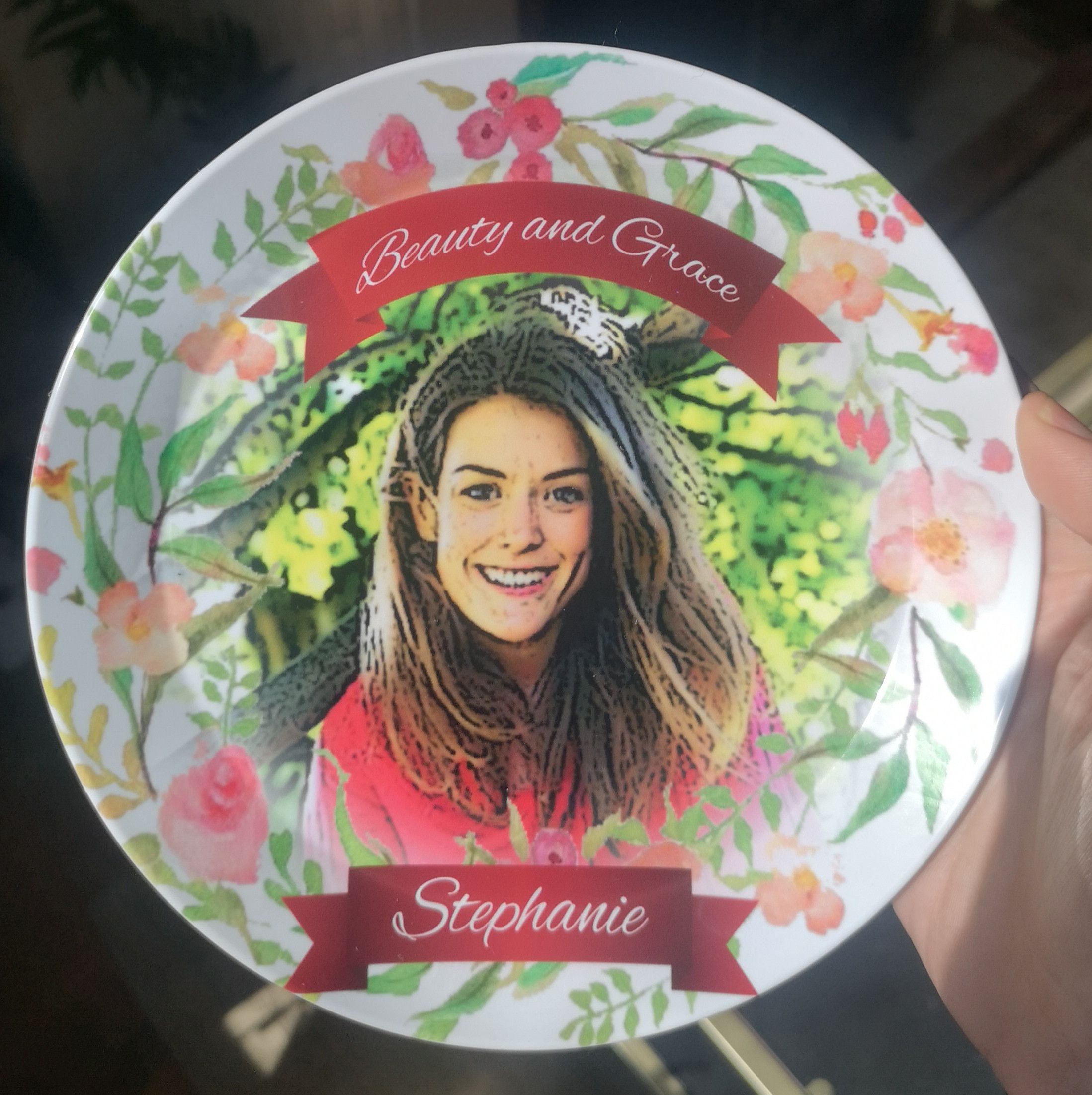 My wife complained that she'd never be on a commemorative plate like the Royal Family so I had this made.