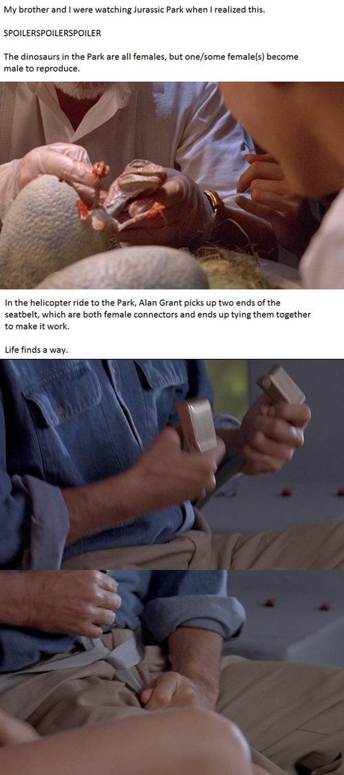 Never noticed the foreshadowing!