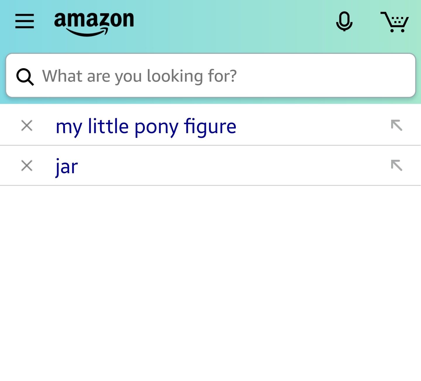 I found your shopping history, explain!