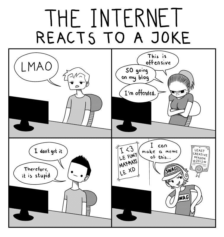 The internet reacts to a joke