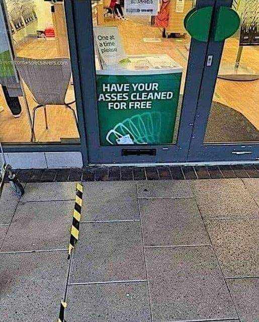 Sign placement is important