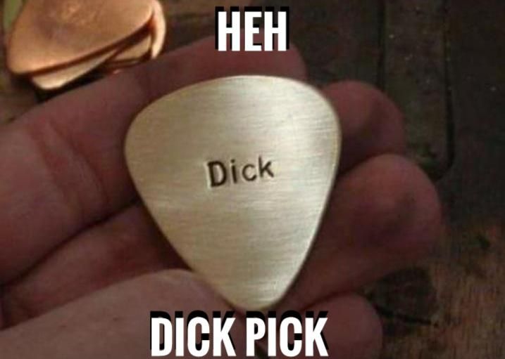 Guys...hear me out okay...dick picks.