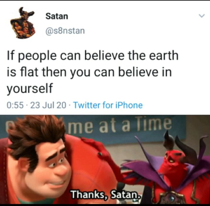 Thanks satan!