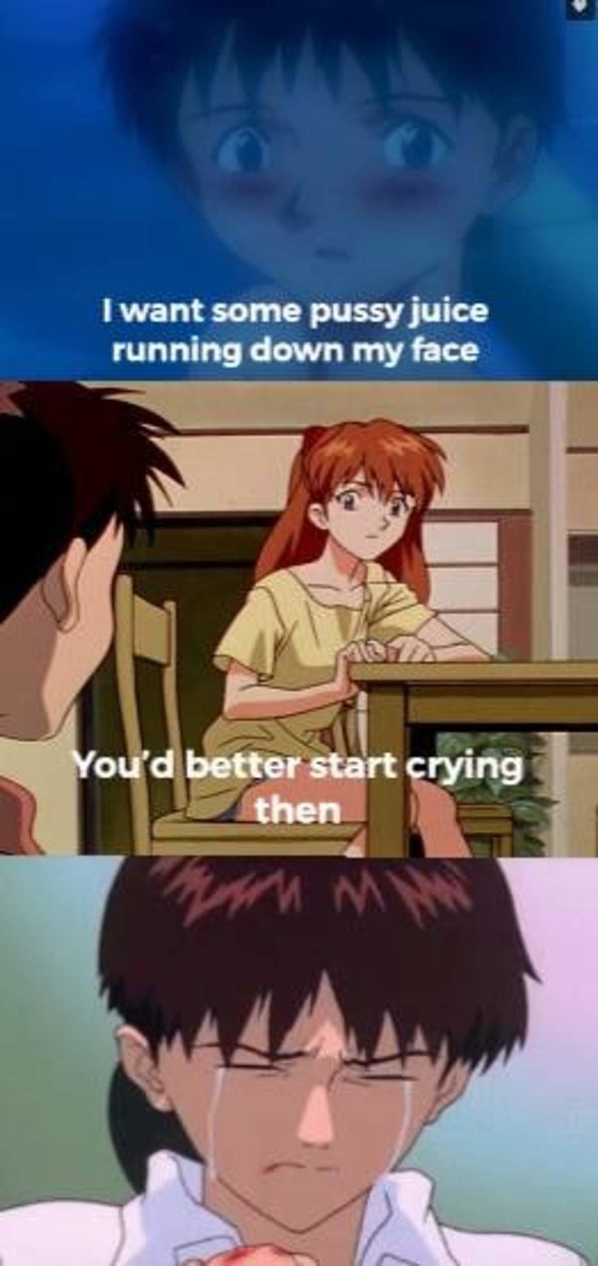 shinji's signature tears