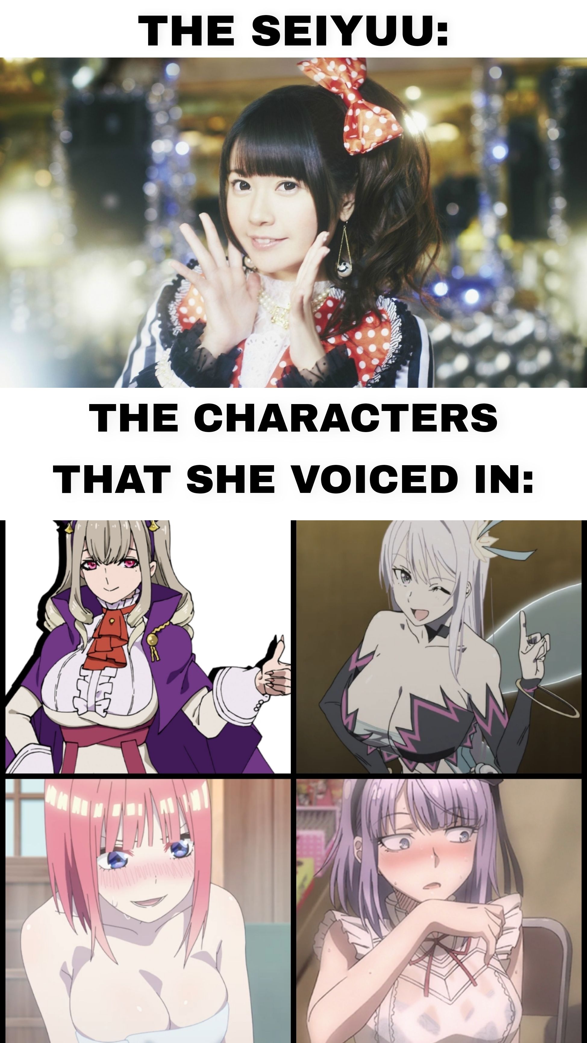 She loves voicing characters with Big Tiddies