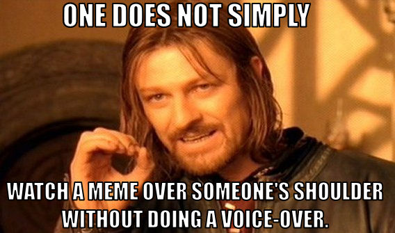 Meme voice-over